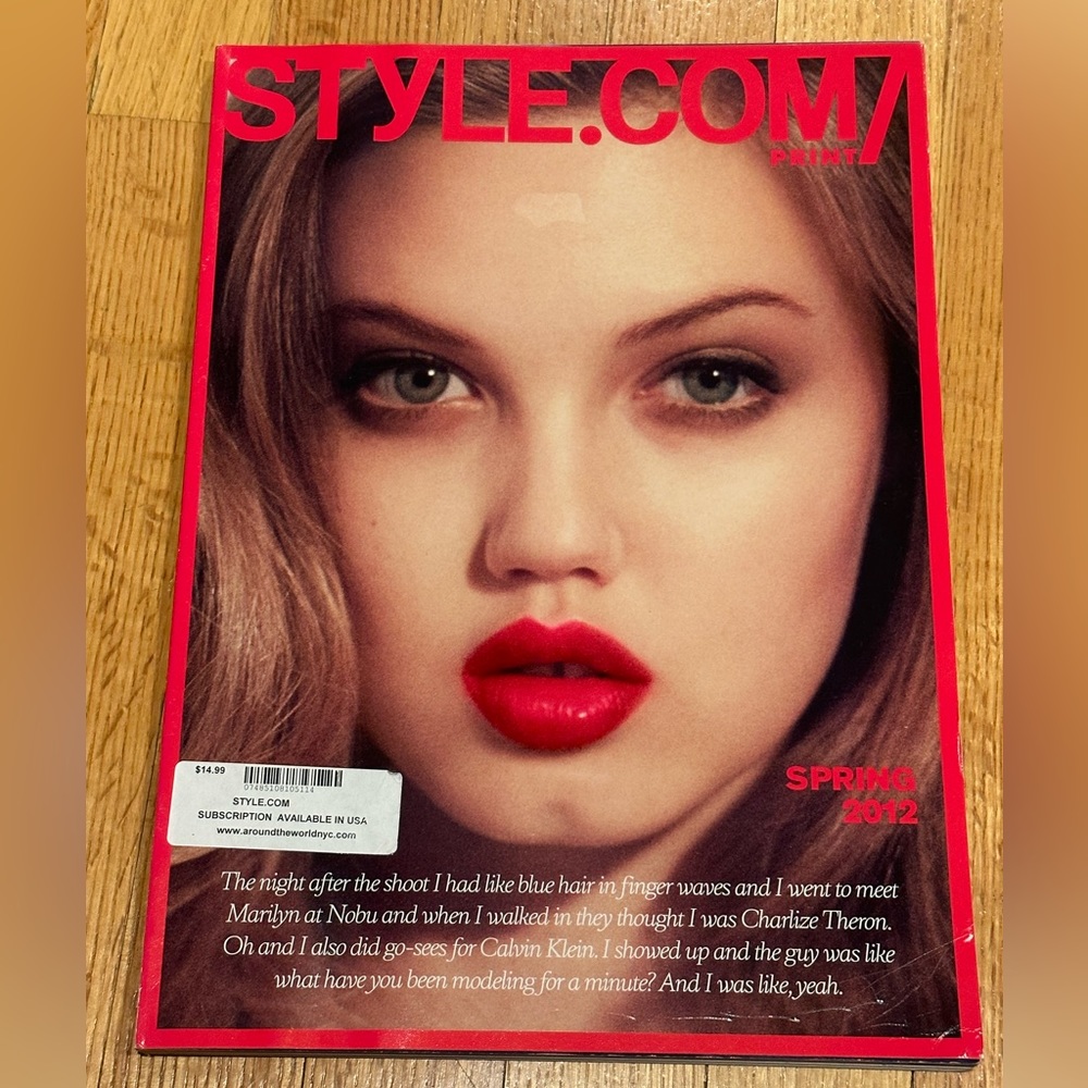 Style.com Print Fashion Magazine Spring 2012